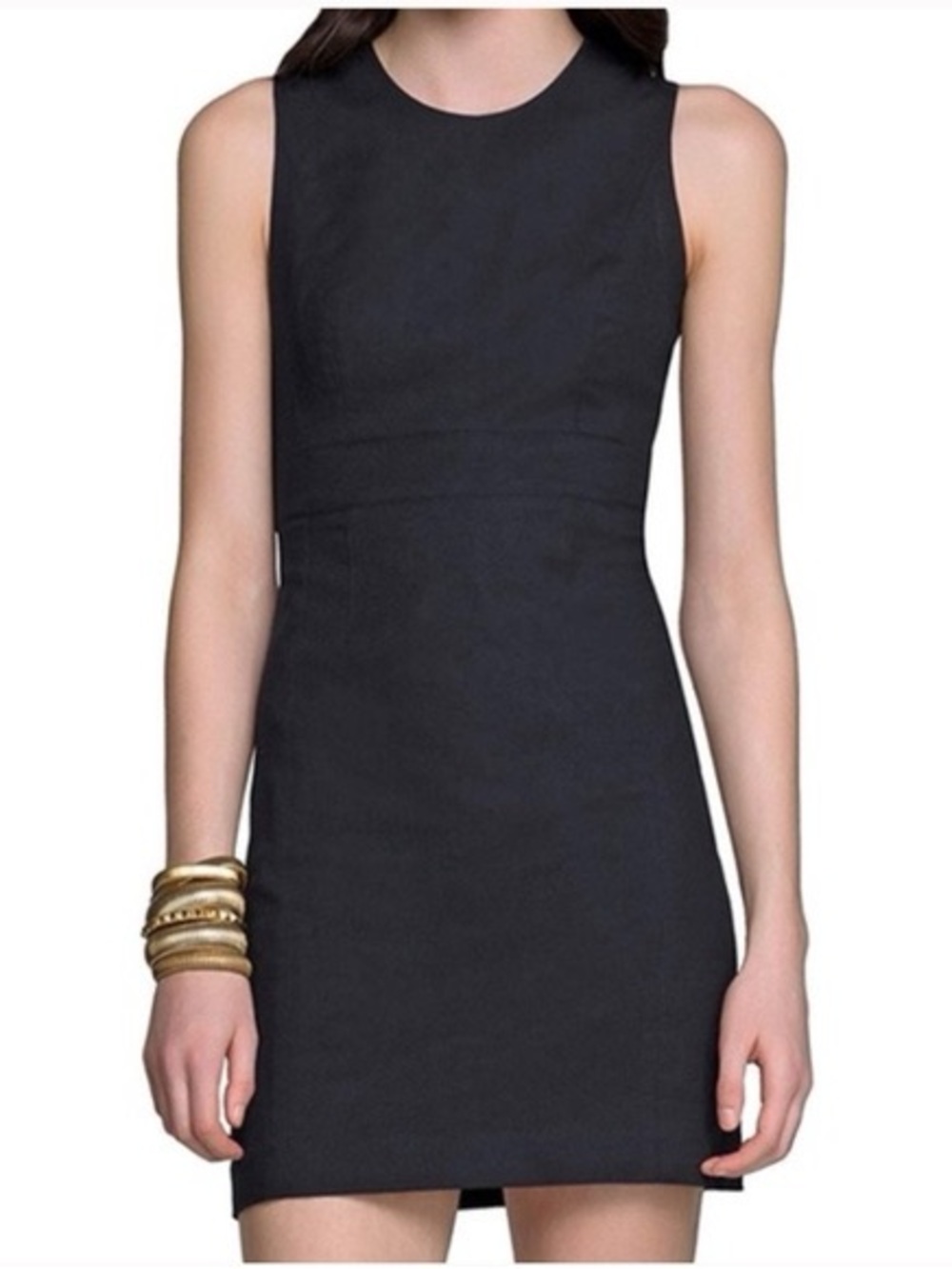 Theory Women’s Taline Formulated Navy Cotton Sheath Work Dress Size 4 *READ